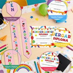 Kindergarten Graduation Stole Sash – 2 Pcs Kindergarten Graduation Decorations w