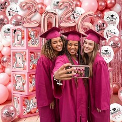 Pink Graduation Decorations 2026: 2026 Graduation Decorations Rose Gold Gradu…