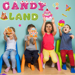 Candy World Cutouts Candy Classroom Bulletin Board Decorations Candy World Ice C
