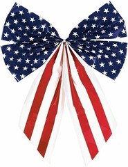 Amscan Patriotic Plastic Flag Bow Party Accessory