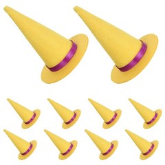 12 Pcs Hallowween Decoration Mini Wizard Hat Halloween Bottle Witch Topper