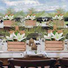 6 Sets First Communion Table Decor Easter Wooden Cross Centerpieces Artificia…