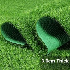 Soft Fiber Artificial Grass Turf Mimics Natural Lawn 2.5cm 3cm 4cm Thick