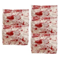 Spooky Blood Stained Gauze Fabric for Halloween Festivities and Scary Themes