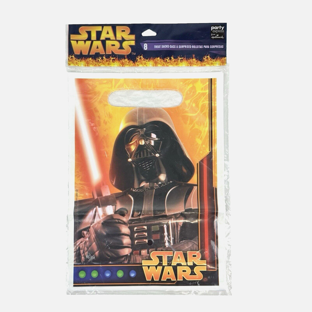 Party Express 8 Ct Hallmark Star Wars Darth Vader Treat Gift Surprise Bags Sacks