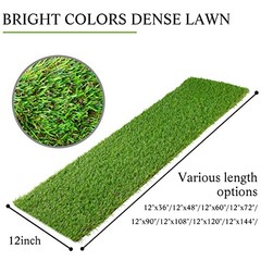 Artificial Grass Table Runner 36 Inches for Christmas Mantel Decor 12″ x 36″