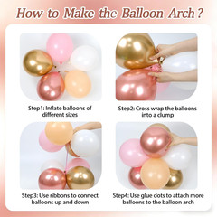 Rose Gold Birthday Decorations with Metallic Rose Gold Confetti Pink White Nude