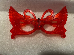 1 Child’s Red w/Flashing Lights Butterfly Glasses 5.5″(NO Lenses) Pre-Owned h2