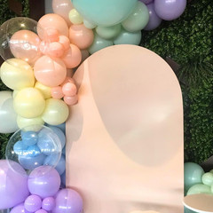 Pastel Balloons,12 Inch Macaron Pink Blue Purple Green Yellow Colorful Confetti