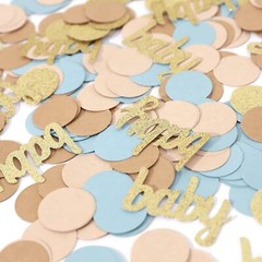 280 PCS Blue ‘Oh Baby’ Confetti for Gender Reveal Party Supplies Baby Shower
