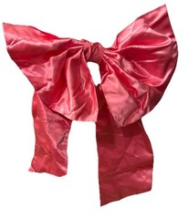 Giant Pink Satin Bow Barbiecore Wedding Baby Shower Decor Wall Hanging 17”