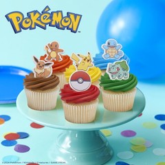 Pokémon Rings, Cupcake Decorations With Pikachu, Bulbasaur, Eevee, Charmander…
