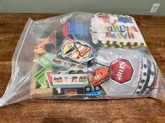 Large Bundle of Construction Theme Room Decor/Party Decorations (Framed Art, Woo