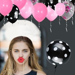 Luxurious 75 PCs Latex Balloon Set with Confetti & Polka Dots for Celebrations