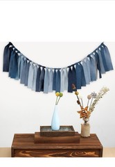 2 Piece Denim Strip Banner Set for Decor Party Decorations