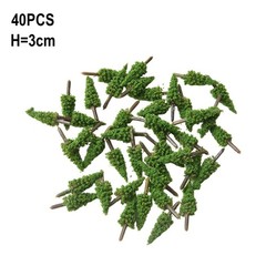 40x Mixed Model Trees With Base For Train Railroad Diorama Models Train Scenery