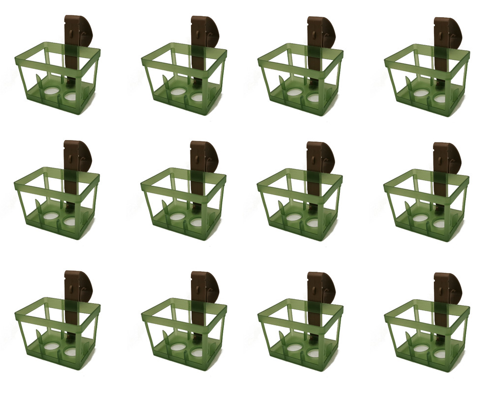 1/6/12 Piece Pew Flower Holder with Pew Clip for 0.5″ to 3″ Thick Pews or Chairs