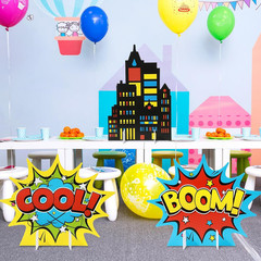 Hero Theme Party Decorations Super Theme Hero Cardboard Cutout Stand up Large 3D
