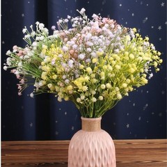Soft Touch PVC Baby’s Breath Bouquet 34cm for Wedding Reception Decor Use