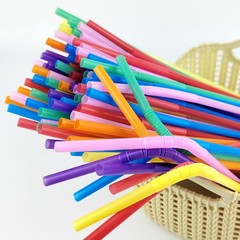 100 PCS 0.23 inches in Diameter 13inch Extra Long Straws Flexible Plastic, Co…