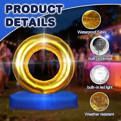4.9*4.2Ft Inflatable Anime Decoration,Cartoon birthday Themed ring