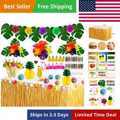 Tropical Luau Party Decorations Set Hawaiian Beach Theme Party Favors Luau Pa…