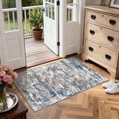 TTelephant 3×5 Area Rug Washable 3′ x 5′ (Rectangular), Abstract-multi