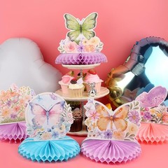12 Pcs Butterfly Centerpieces for Tables Floral Butterfly Birthday Party Decorat