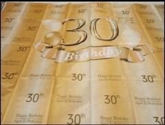 4X6ft Gold 30th Birthday Aged to Perfection Photography Backdrop