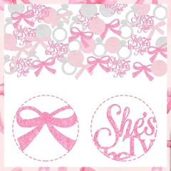 200 PCS Tie The Knot Confetti Bachelorette Bridal Shower Party