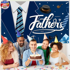 Happy Fathers Day Banner Decorations 70.9×45.3in Extra Large Size Father’s Da…