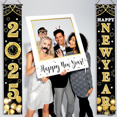 , Xtralarge Happy New Year 2025 Banner – 72X12 Inch | Happy New Year Banner