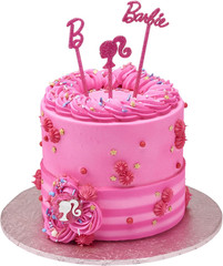 Barbie Rings, 24 Barbie Silhouette Cupcake Decorations, Pink Glitter Cake Topper