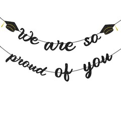 2026 Graduation Decorations Banner – Party Large, black