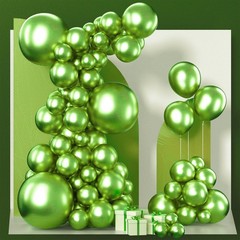 Metallic Green Balloons 100pcs Different Sizes of 18 12 10 5 Inch Metallic Ap…