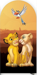 Lion King Simba Arch Backdrop Cover Happy Birthday Party Photo Background Decor