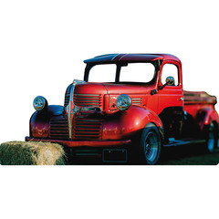 SS11119 Old American Pick Up Truck Country Western Stand In Cardboard Cutout