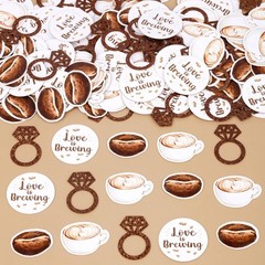 200 PCS Coffee Confetti Love Is Brewing Bridal Shower Cafe Table Decorations