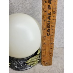 LED Witch Crystal Ball Orb Halloween Prop with Sound & Lights Fortune Teller