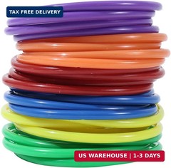 42 pcs 3-in-1 Carnival Games Set Plastic Colorful Cones Ring Toss Combo Set Outd