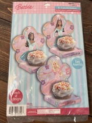 Barbie Hallmark Princess Cupcake Holders (6ct) Birthday Party Supplies
