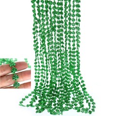 GiftExpress 12-Pack 33» St. Patrick’s Day Shamrock Beads – 33 inches, green