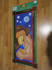 Eureka Disney Lion King Shining Foil Christmas Decoration 18″ x 9″ NOS