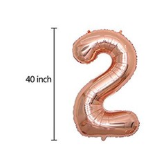 11th Birthday Complete Rose Gold & Silver Balloon Party Decoration Supplies