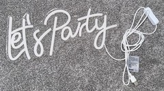 BRAND NEW LET’S PARTY USB LED NEON LIGHT HANGING SIGN