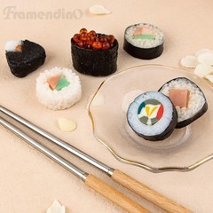 , 6 Pack Artificial Susi Fake Sushi Simulated Onigiri Realistic Food Model Li…