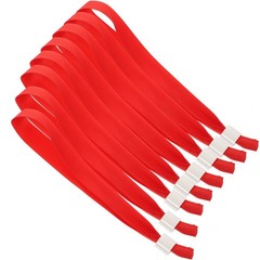 10Pcs Reusable Red Silk Wristbands for Concerts Event Wrist Strap Accessories