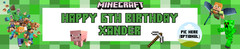 MINE BIRTHDAY BANNER CUSTOM PERSONALIZED DECOR NAME PARTY PHOTO CRAFT