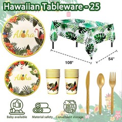 Vibrant Hawaiian Party Essentials – 323-Piece Decorations for ALOHA Celebrations
