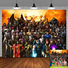 Mortal Kombat Party Decorations Party Supplies Backdrop Banner Poster 7x5ft